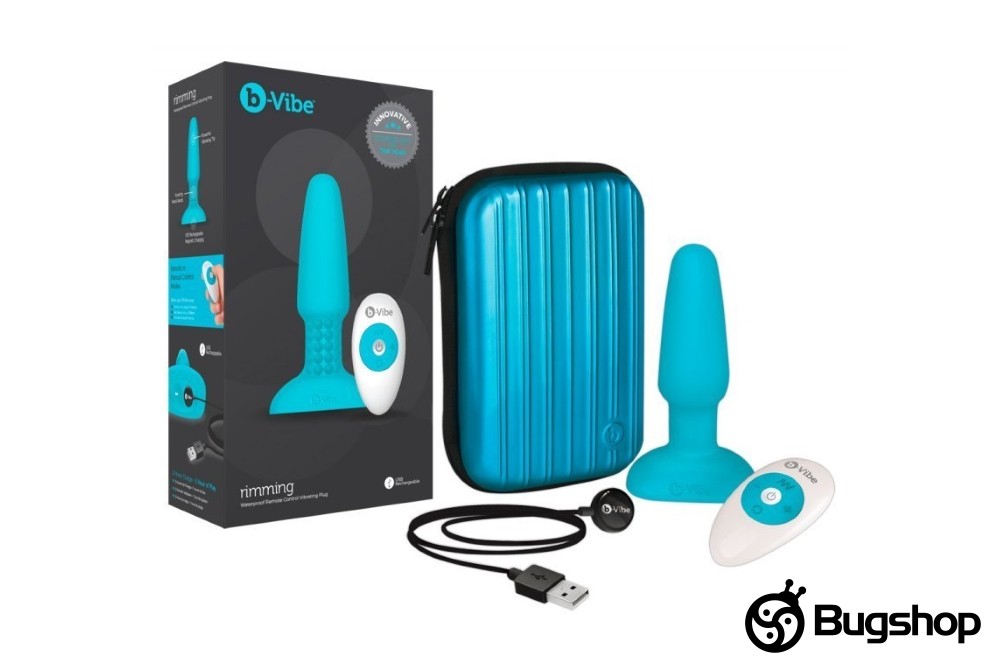 Vibrační anální kolík s rotací - b - Vibe rimming plug
