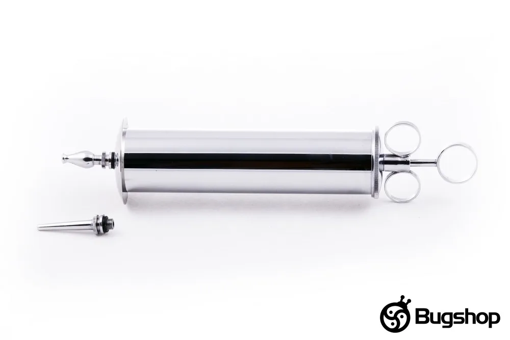 Stainless steel syringe