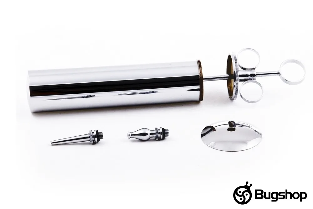 Stainless steel syringe